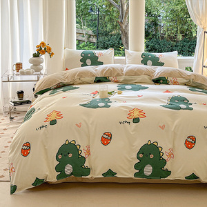 Ensemble <span class=keywords><strong>de</strong></span> literie ventilée quatre pièces pour lit simple, collection automne-hiver, pour étudiants et usage domestique, avec option ensemble trois pièces quatre saisons - Product Image 6