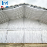 Tente de mariage élégante en aluminium durable pour l'extérieur, avec structure en aluminium et toile en PVC blanc, idéale pour les événements, les mariages et les fêtes