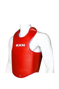 Protège-poitrine de boxe RXN rouge en PU – Équipement de protection pour l'entraînement - Product Image 6