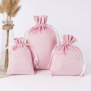 Pochettes en satin à cordon coulissant pour extensions de cheveux, personnalisables, de luxe, pour bijoux, cosmétiques, maquillage, emballage cadeau, anti-poussière – Vente chaude - Product Image 2