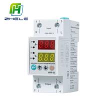 Dispositif de protection contre les surtensions et les sous-tensions réglable à double affichage sur rail DIN 63A 100V 420V