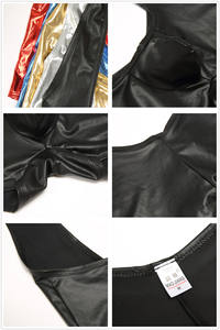 <span class=keywords><strong>Lingerie</strong></span> Érotique en Cuir de Type Singlet de Lutte Sexy Grande Taille <span class=keywords><strong>Homme</strong></span> Body Combiné Catsuit Sous-Vêtements en Latex pour Hommes M L - Product Image 4
