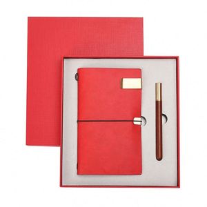Set de Regalo de Cuaderno Escolar con Logotipo Personalizado, Correa, Bolígrafo, Cuaderno de Cuero, Papelería, Diario de Viaje A6 - Product Image 4