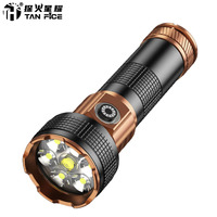 Lampe torche laser puissante zoomable 2500 lumens, étanche, rechargeable, longue durée de vie, mini, super lumineuse, longue portée, pour extérieur