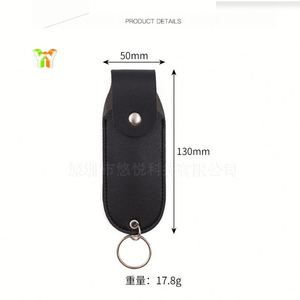 Mini Estuche Portátil de Cuero para Pimienta con Tapa Superior, Llavero de Defensa Personal para Regalos - Product Image 3