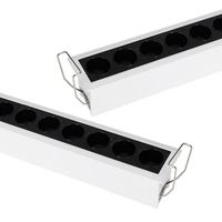 Spot LED Linéaire Encastré Moderne de Haute Qualité pour Plafond, IP65, Dimmable, 5000K, Ra97, Angle de Faisceau 20/34°, en Alliage d'Aluminium