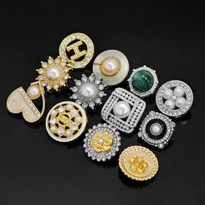 KUNSHUO fábrica de botones para mujer ropa abrigo vástago Metal personalizado madre perla botones 15mm para ropa de mujer - Product Image 6