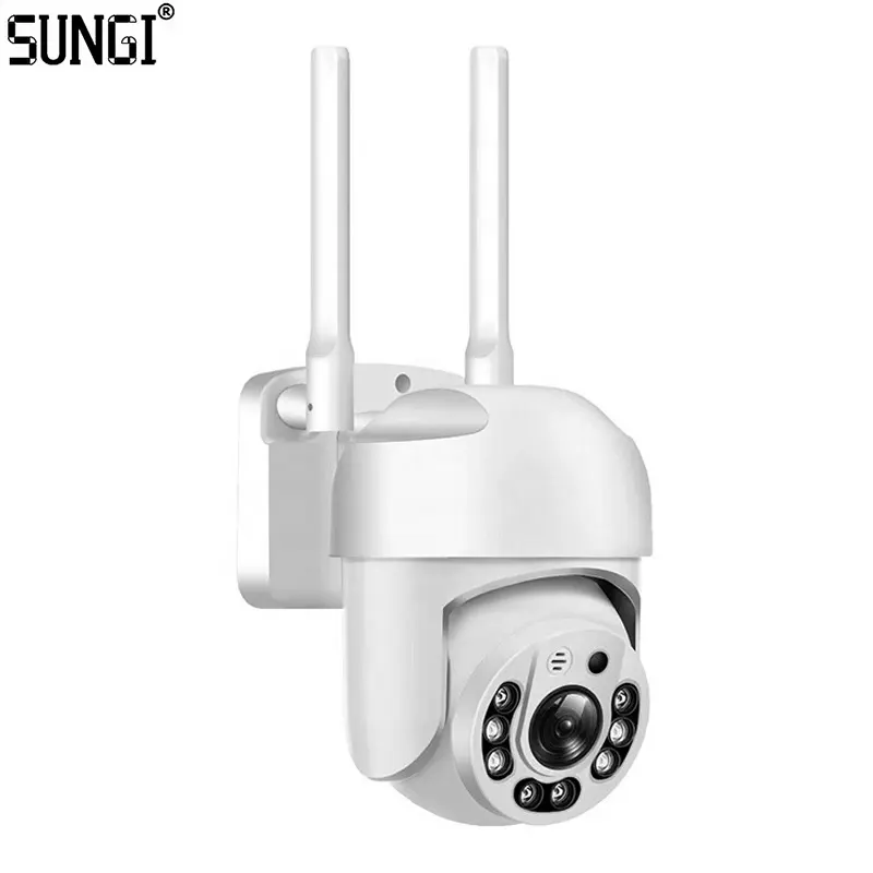 Pan Tilt Outdoor-Überwachungs kamera 1080P Home WiFi IP-Kamera Überwachung Nachtsicht Wasserdichte CCTV-Kamera