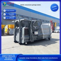 Compacteur de déchets mobile électrique pour fêtes, station de transfert de compression, équipement camion benne à ordures 6x4, garantie 1 an, poids 4500 kg