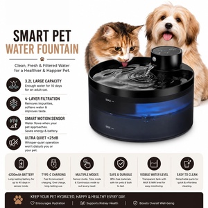 เครื่องกรองน้ำอัตโนมัติแบบหมุนเวียน รุ่นใหม่ 3.2 ลิตร พร้อมไส้กรองแบบเงียบ สำหรับสัตว์เลี้ยง - Product Image 2