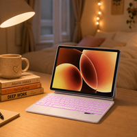 Clavier Magique Nouveau Modèle en Gros pour Xiaomi Pad 8/8 Pro 11.2 Pouces avec Pavé Tactile Rétroéclairage RGB Sans Fil Magnétique