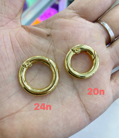 10mm 12mm 20mm 24mm laiton rond ressort anneau fermoirs boucle crochet pour bracelet à bricoler soi-même collier porte-clés connecteurs résultats de bijoux