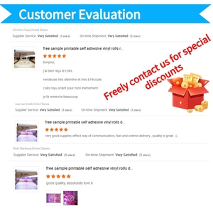 20ft tự dính bóng trắng PVC Vinyl sàn nhảy bọc bóng trắng Vinyl sàn nhảy Sticker Poster chất liệu cho sàn - Product Image 5