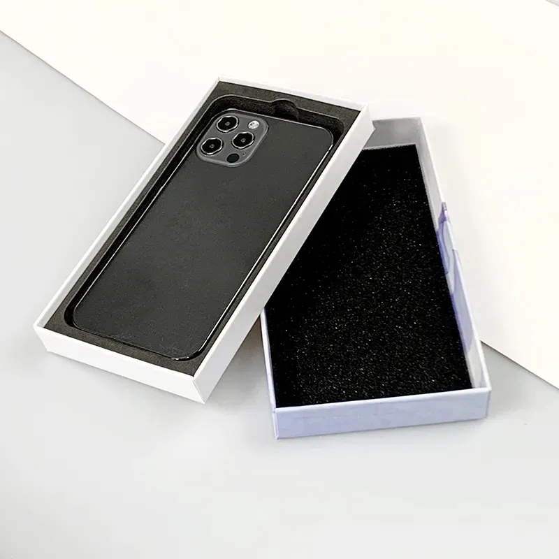 Custom Phone Case lid and base box Box Window Cellphone Case Pack Mobile Phone Case Packaging Box