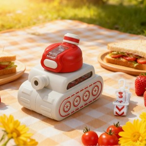 Borraccia per Bambini a <span class=keywords><strong>Forma</strong></span> di Carro Armato da 800ml, Senza BPA, Riutilizzabile, in Plastica, con Cannuccia, per <span class=keywords><strong>la</strong></span> Scuola - Product Image 6