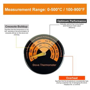 Thermomètre pour poêle à <span class=keywords><strong>bois</strong></span> four magnétique poêle compteur de température thermomètre pour poêles à <span class=keywords><strong>bois</strong></span>/poêles à gaz/granulés - Product Image 3