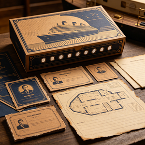 Kit <span class=keywords><strong>Gioco</strong></span> del Murder Mystery di Alta Qualità Personalizzato, Tema Investigazione Caso Archivato, <span class=keywords><strong>Gioco</strong></span> <span class=keywords><strong>da</strong></span> Tavolo per Adulti e Feste - Product Image 3