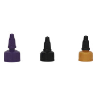Couvercles à vis en plastique côtelés lisses du fabricant 40/410 52/400 53mm 56mm 68mm 81mm 83mm 89mm 110mm 120mm avec joint d'étanchéité