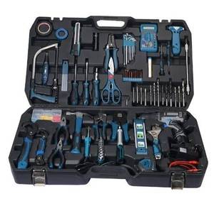 Multifunctional Household Maintenance Hardware Tool Set Storage Box With Percussion <b>Drill</b> <b>Hand</b> Tools Set - Product Image 1