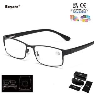 Boyarn, recién llegado, gafas de lectura de negocios para hombre, montura de aleación de titanio, gafas graduadas para hipermetropía y <span class=keywords><strong>presbicia</strong></span> para hombre - Product Image 4