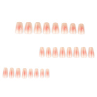 Ongles Press-On Pure Desire Dégradé Rose Forme Amande avec Protection des Ongles - Transfrontalier