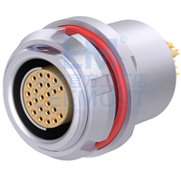 Connecteurs auto-bloquants Push-Pull compatibles Fischer DBPU/DBPE, série 105F, 2-27 broches, étanches IP68, CE/RoHS
