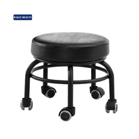 Repose-pieds portable Wallybeauty SPA Shop, tabouret de pédicure en métal avec base ronde