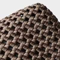 Nouveau sac seau en cuir véritable tissé à la main pour femme, sac fourre-tout ajouré à la mode, sac à bandoulière en cuir de vachette de haute qualité, sac sous le bras