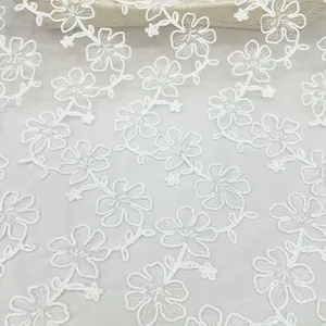 Encaje Floral 3D en Espiral con Lentejuelas, Hilo de Algodón Premium, para Vestidos de Noche, <span class=keywords><strong>Aso</strong></span> Ebi, Venta al Por Mayor - Product Image 5