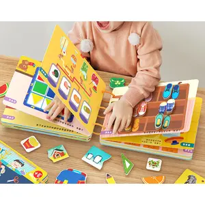 Factory Cheap Price Diy Small MOQ Baby Book Paste Activity Binder Toys Educational Learning Quiet Book For Kids