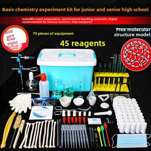 Nuevo Kit Completo <span class=keywords><strong>de</strong></span> Equipo <span class=keywords><strong>de</strong></span> Química No Eléctrico para Escuelas Secundarias y Preparatorias 2023, Edición Deluxe Familiar, Grado 9, Grado 3 - Product Image 5