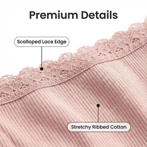 <span class=keywords><strong>Slip</strong></span> da Donna in Pizzo Floreale a Vita Media, Traspiranti, Sexy, Eco-Friendly, Sottili, Personalizzazione OEM/ODM, Vendita all'Ingrosso - Product Image 4