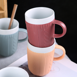 Modern Handmade Porcelain <b>Mugs</b> Custom Logo Color Options Cartoon Design Business Gift Gift <b>Box</b> ODM Safe Dishwasher Safe Stocked - Product Image 1