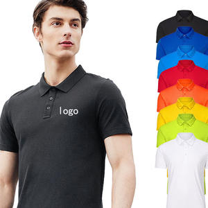 Custom Logo Men's Plus Size 165g Quick-Dry <b>Moisture</b>-<b>Wicking</b> Polo <b>Shirt</b> - Screen Print & Heat Transfer Workwear Uniform - Product Image 1