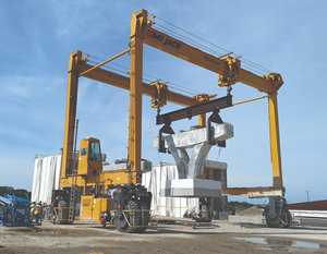 Grúa Pórtico sobre Neumáticos de Goma Tipo RTG de 40 y 45 Toneladas, Motor PLC, Alimentación Trifásica, Uso en Obras de Construcción al Aire Libre - Product Image 3