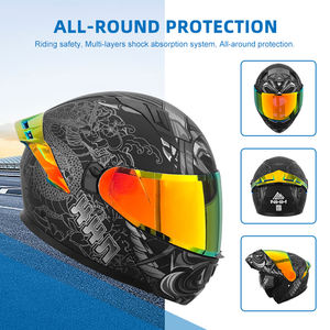 <span class=keywords><strong>Casco</strong></span> Abatible Unisex para Motocicleta al Aire Libre, Cascos Modulares Ligeros Personalizados, Equipo de Protección para la Cabeza - Product Image 2