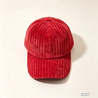 Casquette de baseball unisexe en PVC épais à 6 panneaux, style coréen, à visière large, effet amincissant, couleur unie, rayée, brodée, pour l'automne et l'hiver