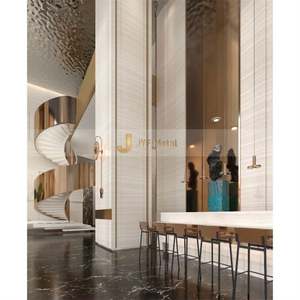 LL343 SS 304 316 <b>Mirror</b> Silver Gold Big Pattern Water Ripple Stainless Steel <b>Sheet</b> for Ceiling Wall Cladding Decoration - Product Image 1