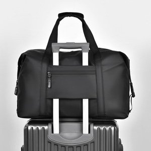 Unisex PU Travel <b>Duffel</b> <b>Bag</b> Large Capacity Wet Dry Separation Waterproof Weekender Gym Carry on <b>Bag</b> - Product Image 4