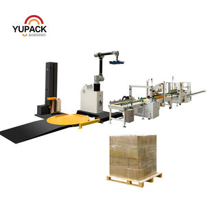 Érecteur de caisses automatique intégré à la fin de la ligne et palettiseur robotisé. Une solution transparente pour l'étanchéité et le scellement - Product Image 6