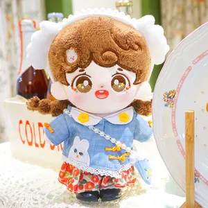 Kpop कपास गुड़िया संगठन 20cm आइडल गुड़िया सामान कपड़े केवल
