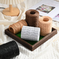 Fil de chanvre écologique enroulé dans du papier pour l'artisanat floral, le jardinage, la mise en forme de bouquets et la fixation – Emballage en rouleau
