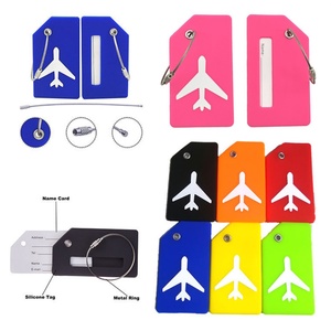 Hot-Selling Silicone Luggage <b>Tags</b> for Suitcase Durable Travel <b>ID</b> <b>Tag</b> for Airplane Baggage Custom Logo Letter Printing - Product Image 4