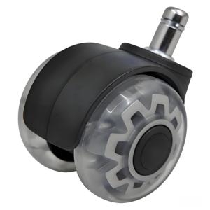 Ruote Girevoli per Sedia da Ufficio <span class=keywords><strong>Ling</strong></span> Ta 2 Pollici in Poliuretano Trasparente 50mm, Rotazione a 360 Gradi, Altezza Regolabile, Capacità di Carico <40kg - Product Image 5