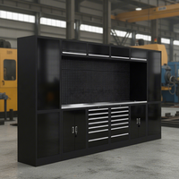 Chariot à outils de poste de travail, armoire de garage combinée, établi en acier, coffre à outils robuste, système d'armoires à outils modulaires sur mesure