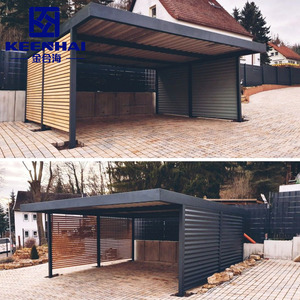 Tettoia Prefabbricata Modulare Mobile da Giardino Posto Auto Coperto Portatile Pieghevole Garage in Metallo per <span class=keywords><strong>Parcheggio</strong></span> - Product Image 2