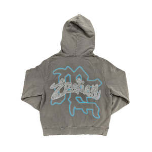 Sudadera con capucha para hombre, 100% algodón, gruesa, con cremallera, estilo oversize, streetwear, de felpa francesa. - Product Image 2