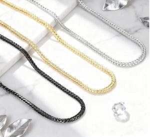 Collar de cadena de suéter para hombre de acero inoxidable de estilo coreano nuevo personalizado chapado en oro con <span class=keywords><strong>quilla</strong></span> frontal y trasera estilo callejero Popular - Product Image 4