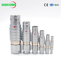 Conectores Circulares Push-Pull Egg Fgg.00/0b/1b/2b/3b de 2 a 30 Pines, 6 Pines, 9 Pines, 12 Pines, Conector Eléctrico de Cableado Automático con Bloqueo Automático