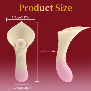 เครื่องสั่นแบบเงียบ Calla Lily รุ่นใหม่ ขายดี สำหรับผู้หญิง ของเล่นทางเพศสำหรับผู้ใหญ่ ขายส่ง รับผลิตตามแบบ สั่งซื้อโดยตรงจากโรงงาน - Product Image 4